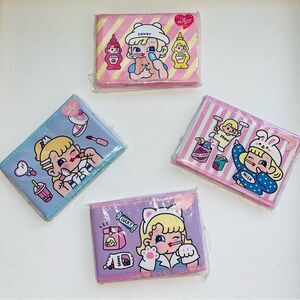 Milkjoy NEW Kawaii Lil Material Fold-out Bins (4) Storage Girly Candy Deco Pink